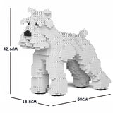 JEKCA Animal Building Blocks Kit for Kidults Standard Schnauzer 01C-S01
