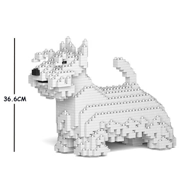JEKCA Animal Building Blocks Kit for Kidults Scottish Terrier 01C-M02