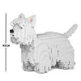 JEKCA Animal Building Blocks Kit for Kidults West Highland White Terrier 01C