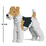 JEKCA Animal Building Blocks Kit for Kidults Wire Haired Fox Terrier 01C